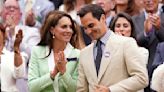 Princess Kate takes her seat in Royal Box at Wimbledon, right next to Roger Federer