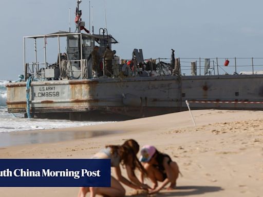 4 US Army vessels run aground near Gaza pier