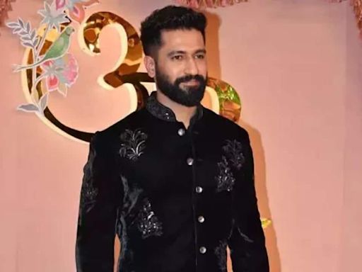 Anant Ambani, Radhika Merchant sangeet: Vicky Kaushal looks dashing in all black ensemble