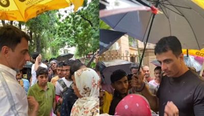 VIDEO: People Queue Up For Help Outside Sonu Sood's Mumbai Home Despite Heavy Rain
