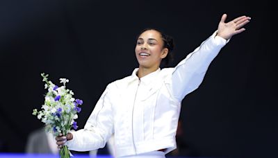 Youngest 2024 U.S. Olympians Quincy Wilson, Hezly Rivera strike a pose at Paris Games