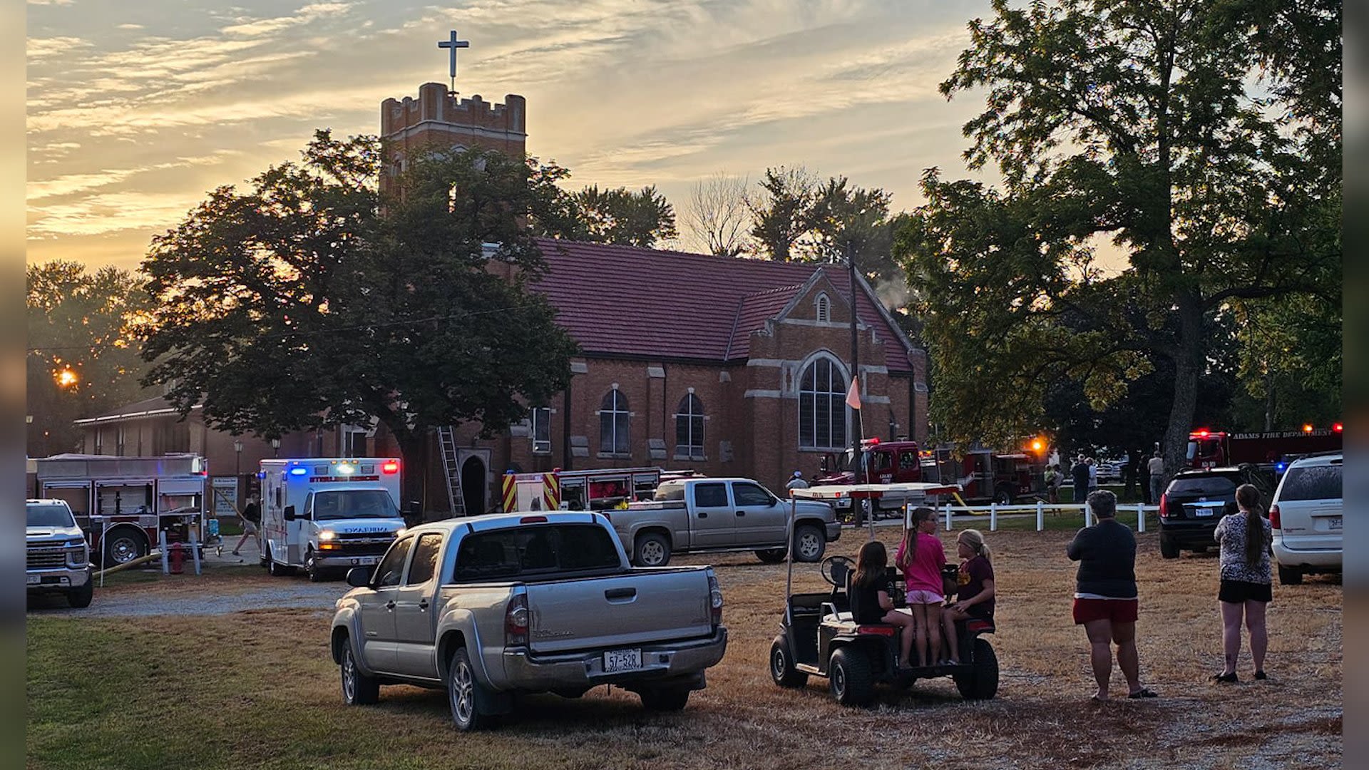 'There was just smoke everywhere': Church catches fire in southeast Nebraska