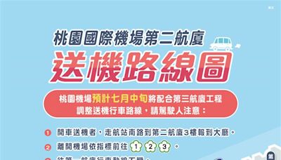 前往桃機注意！航站北路第二階段改道7月中開通 免再繞路更省時