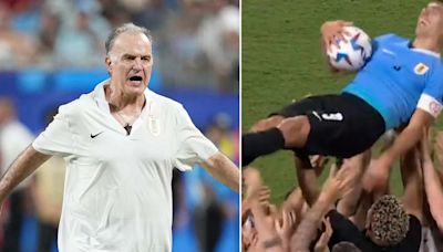 Los gestos con “aroma a despedida” de Suárez, el regalo que se llevó y la reacción de Bielsa en los penales: las perlitas de Uruguay-Canadá