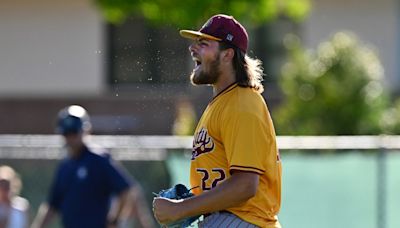 Oakland A’s ace Paul Blackburn had his high school jersey retired. Then the rival’s pitcher stole the show.