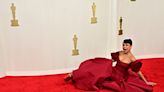 Oops! ‘Players’ Actress Liza Koshy Falls on the Oscars 2024 Red Carpet, But Recovers Like a Pro