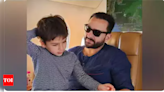 Saif Ali Khan and son Taimur indulge in a game of cricket: video inside | Hindi Movie News - Times of India