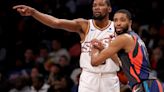 Former Net Kevin Durant, Suns get swept in first round of NBA playoffs