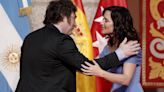 El PSOE lleva a los tribunales la medalla otorgada por Ayuso a Milei