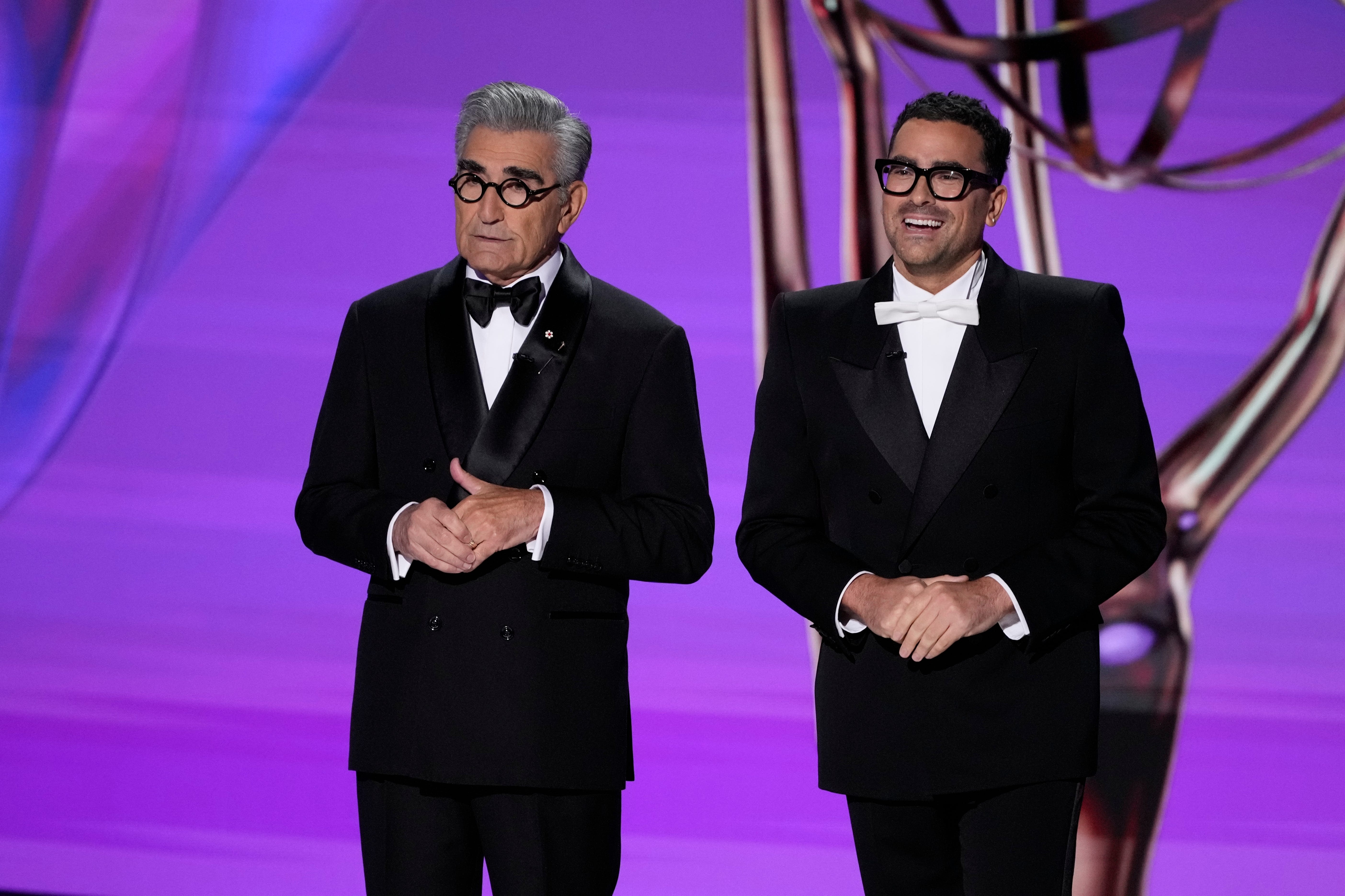 Eugene Levy takes jab at 'The Bear' being a comedy in hilarious Emmys opening