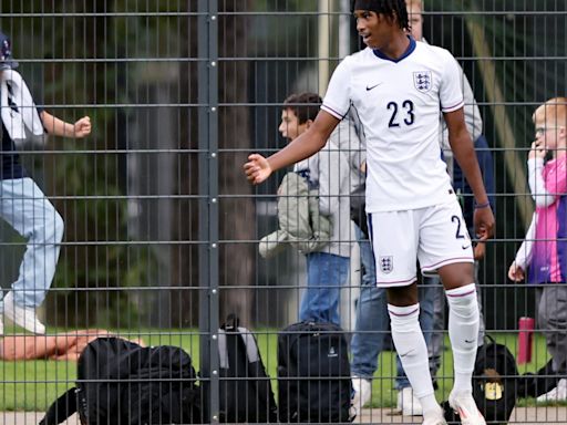 England icon's son scores against Germany and Three Lions love it