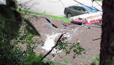 'Slow, long crunch and then a bang': Neighbor hears car crash through roof of La Crescent garage