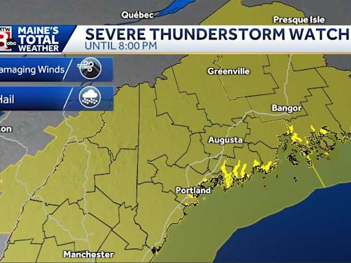 Damage reported as severe storms pound parts of Maine