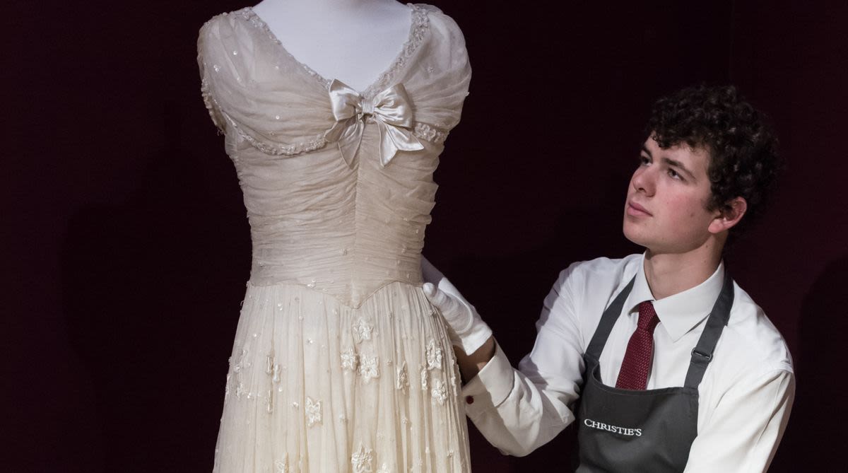 A Bridesmaid Dress Worn at the Late Queen Elizabeth's 1947 Wedding Sells For $48,420