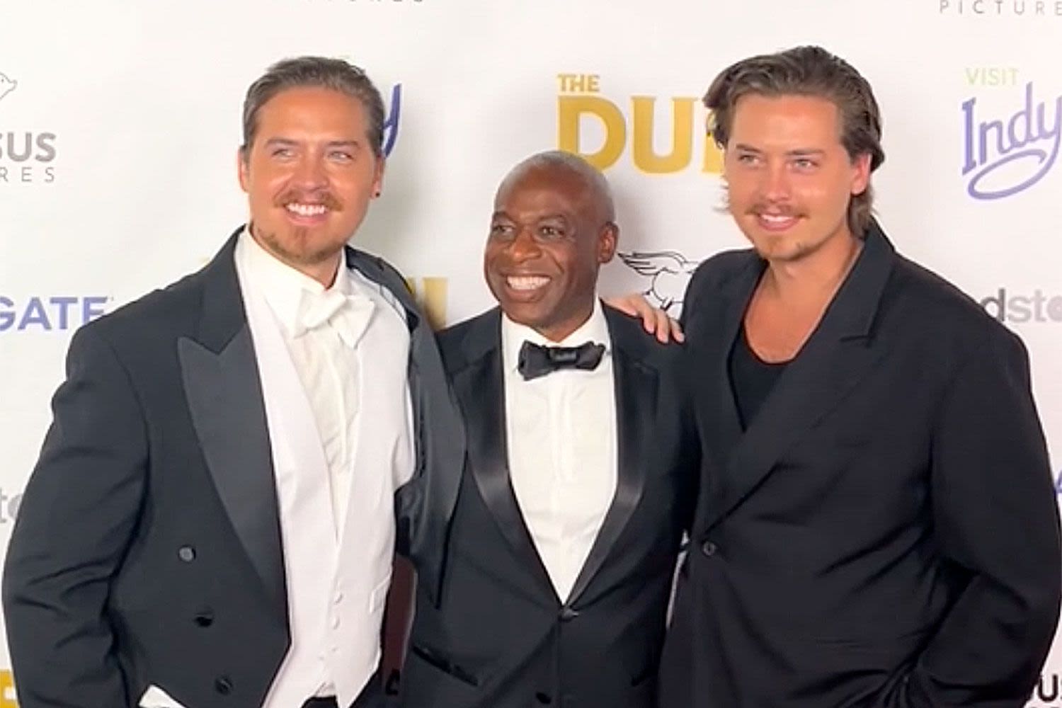 Suite Life Reunion: Dylan and Cole Sprouse Share Laughs and Air Punches with Phill Lewis at 'The Duel' Premiere