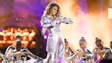 Ciara Is Sensational in Silver Plunging Gown with Thigh-High Slit in Video at Disneyland