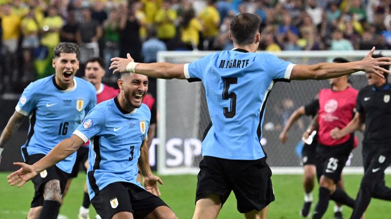 Brazil vs. Uruguay final score: Copa America 2024 result as Uruguay advance on penalties after ugly foul fest | Sporting News Australia
