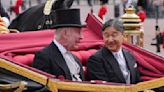 Rey Carlos de Inglaterra recibe al emperador Naruhito de Japón