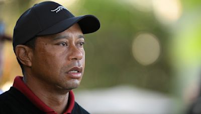 Tiger Woods practices at Valhalla Golf Club ahead of PGA Championship