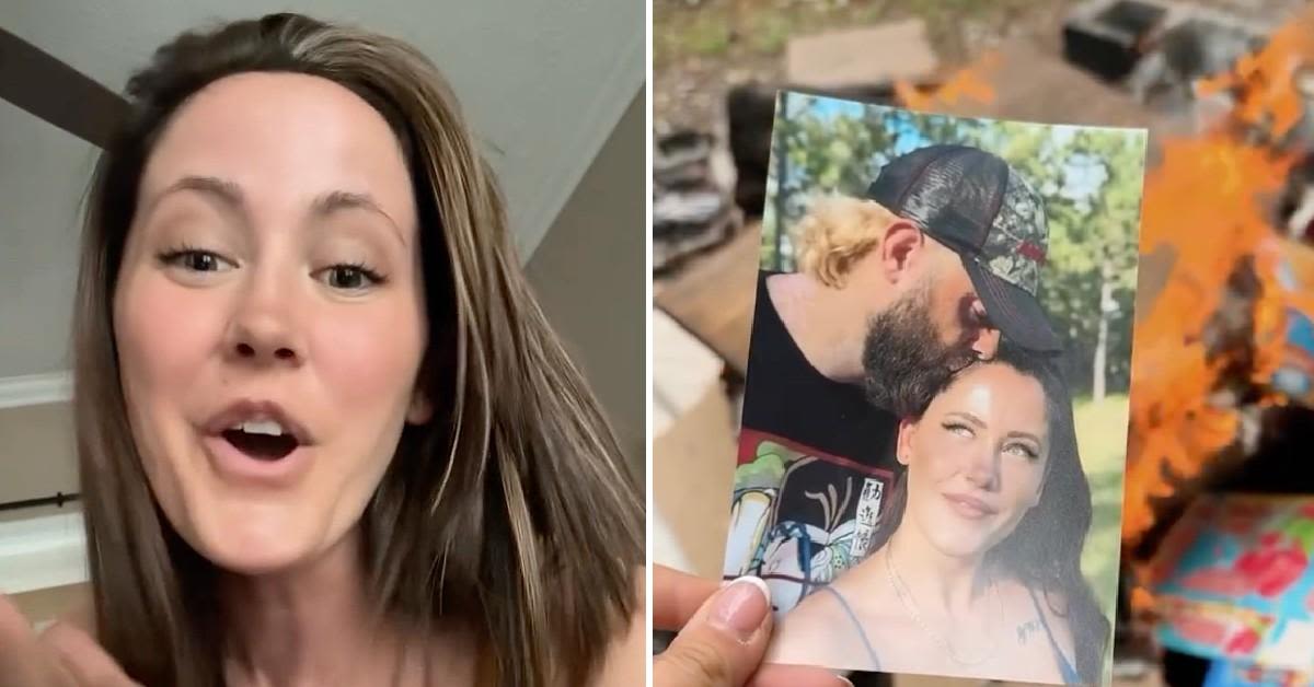 Jenelle Evans Lip-Syncs to Taylor Swift While Burning Photo of Estranged Ex David Eason: 'Bad Energy Be Gone!'