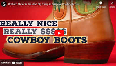 Artist Graham Ebner makes mind-blowingly stunning cowboy boots