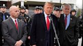 Trump attends wake of slain New York officer, calls for 'law and order,' to show contrast with Biden