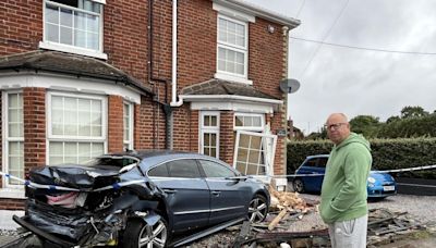 Everything we know after car left 'propping up' neighbour's house