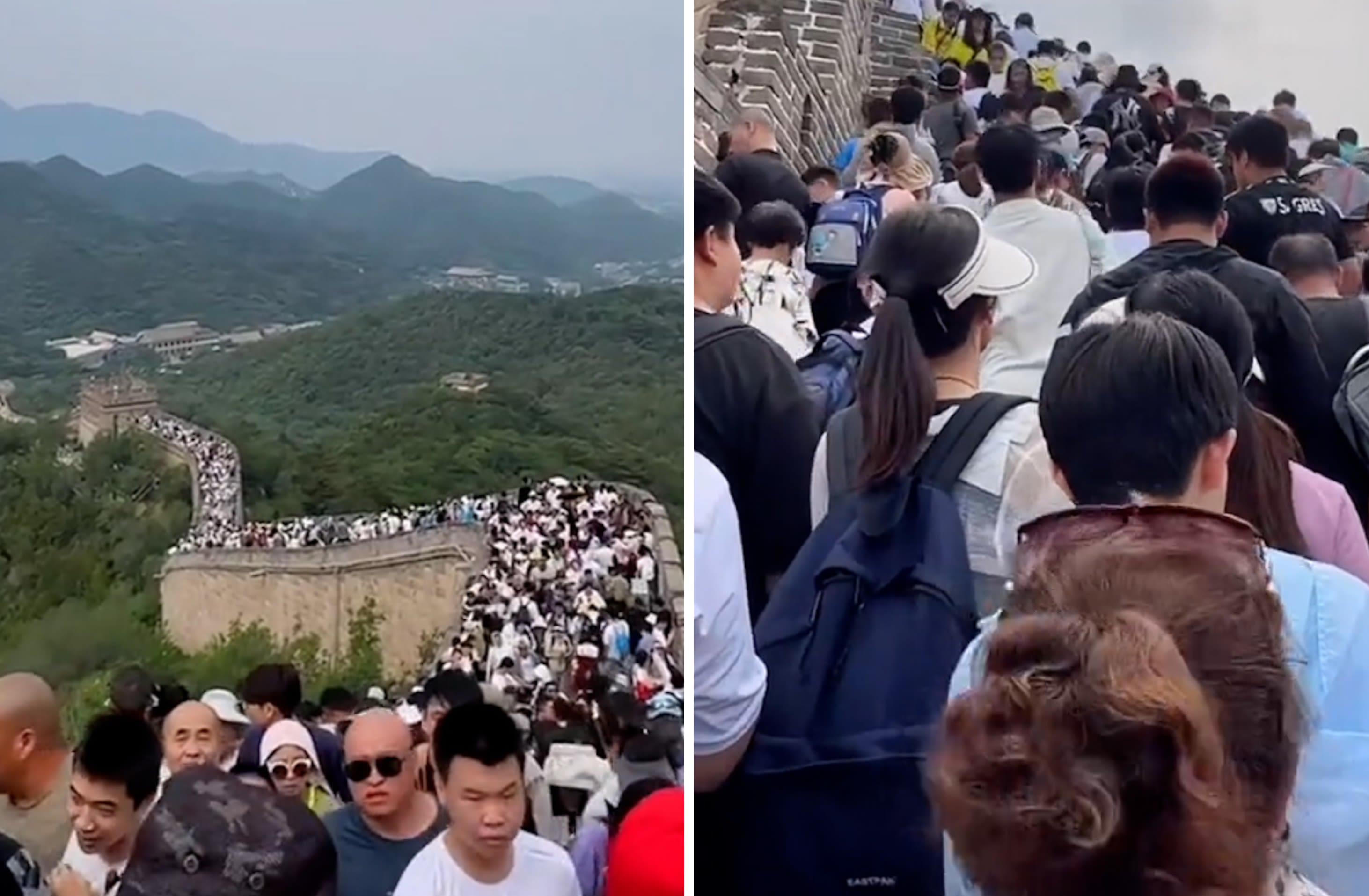 Ancient wonder of the world overrun by tourists in viral video