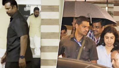 Not Aishwarya Rai, Abhishek Bachchan Arrives With Sister Shweta At Farah Khan's Mom's Prayer Meet