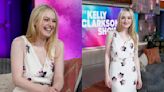 Dakota Fanning Blooms in Floral Prada Midi Dress on ‘The Kelly Clarkson Show,’ Talks Shoe Collection Gifted by Tom Cruise