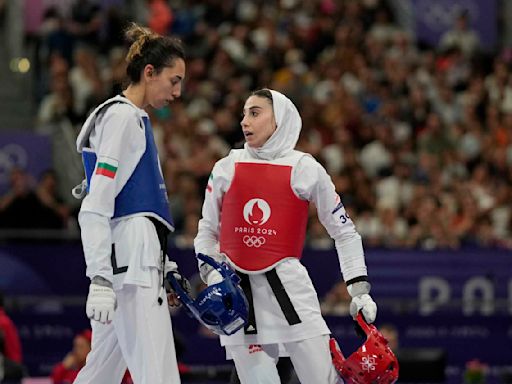 Iran defector loses to old friend and former taekwondo teammate at Paris Olympics