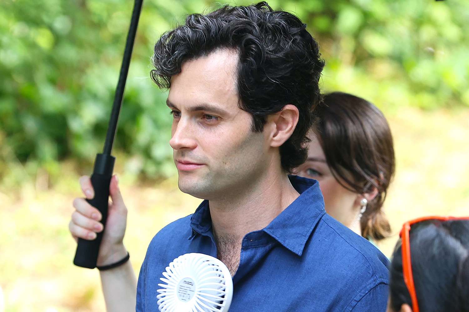 Penn Badgley Films You in New York City, Plus Zoë Kravitz and Channing Tatum, Queen Latifah and More