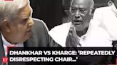 'Can't run down Chair every time', RS Chairperson Jagdeep Dhankhar rebukes Mallikarjun Kharge