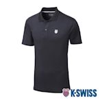 K-SWISS  PF Polo 排汗POLO衫-男-黑