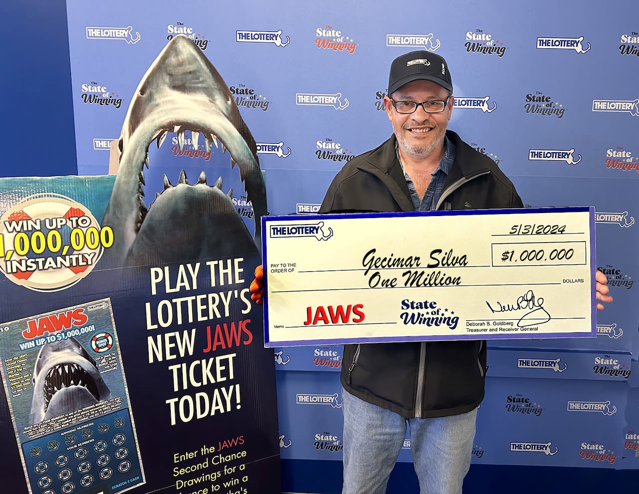 Martha's Vineyard man wins $1 million prize on 'Jaws' lottery ticket