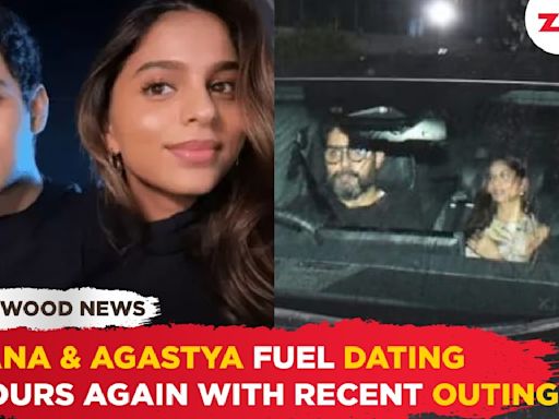 Suhana Khan and Agastya Nanda fuel dating speculations while going out together.