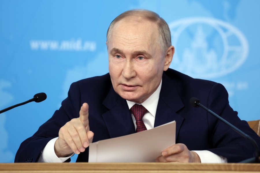 Putin offers peace talks if Kyiv's forces withdraw from annexed regions of Ukraine
