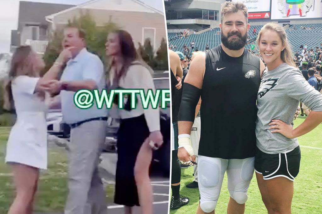 ‘Heated’ fan apologizes to Jason and Kylie Kelce after screaming match goes viral