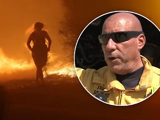 Fire chief who saved woman from Airport Fire speaks out: 'I started screaming, 'You need to get in!'