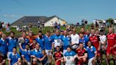 Rangers legends Mark Hateley and Colin Hendry help Cambuslang raises thousands on 125th anniversary