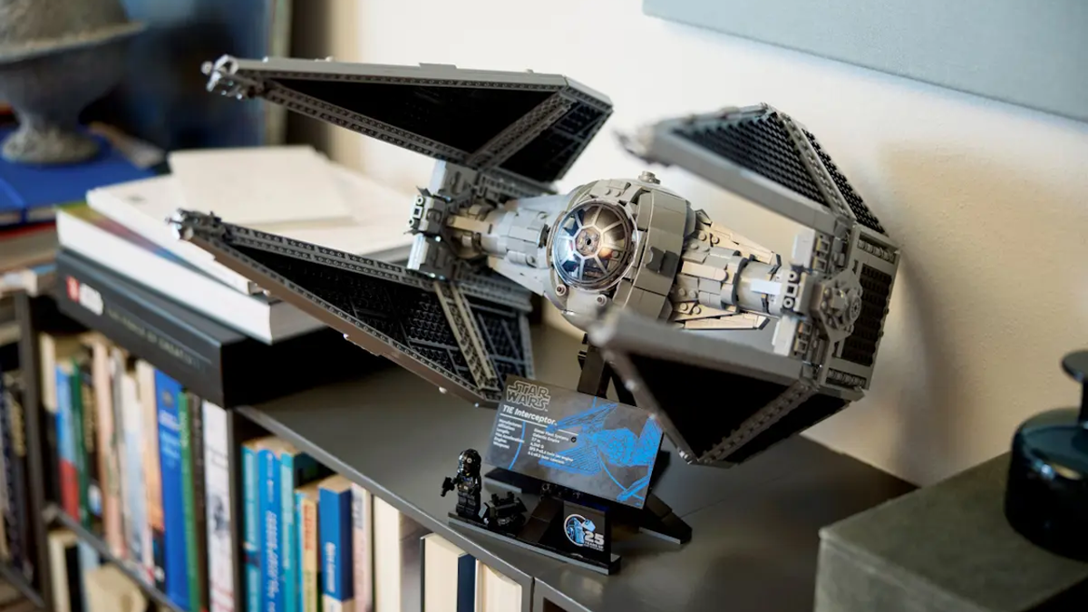 We Build LEGO Star Wars TIE Interceptor, A Sturdy, Detailed Replica Of A Fearsome Starship