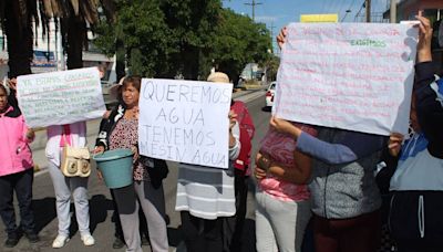 Bloquean Diagonal Defensores de la República en protesta por falta de agua