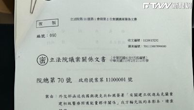 徐巧芯公開援烏專案機密文件 趙怡翔：詆毀台灣對烏克蘭支持成國際笑話