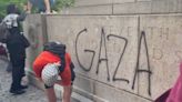 Anti-Israel protester, 16, arrested for vandalizing Central Park WWI memorial after father turns him in