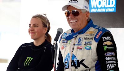 'A long road ahead': Brittany Force shares picture with father John Force after his fiery NHRA wreck