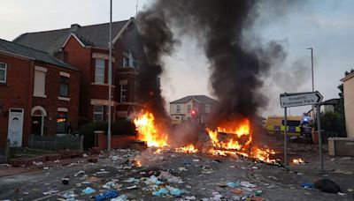 Violent scenes as far-right protesters ‘hijack’ vigil for 3 girls killed in Southport knife attack