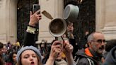 Steely will: French bang pots, pans in fresh pension protest