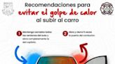 Protección Civil emite recomendaciones al abordar vehículos ante ola de calor