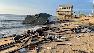 A 6th house has collapsed into the Atlantic Ocean along North Carolina's Outer Banks