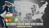 High school softball: States with most players in the Women's College World Series championship series